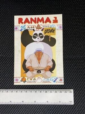 Cartolina Pubblicitaria fumetto Ranma1/2 Non Viaggiata-colori