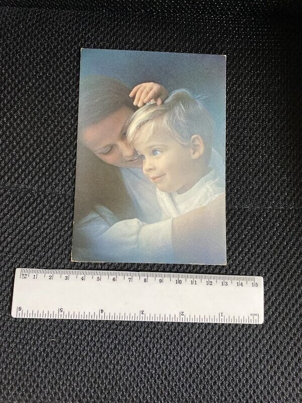 Cartolina Augurale Mamma e bambino (vert) non viaggiata Rotalfoto Mi - colori