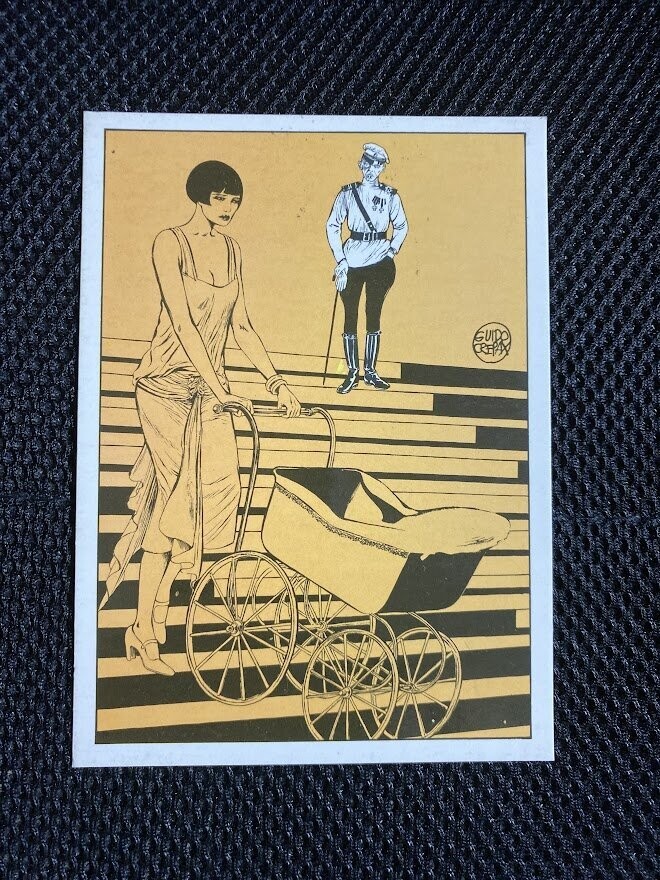 Cartolina Formato Grande Fumetto Guido Crepax "Louise Brooks" Non Viaggiata