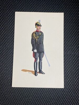 Cartolina Formato Centenario dell'unità d'Italia Guardia a cavallo -colori