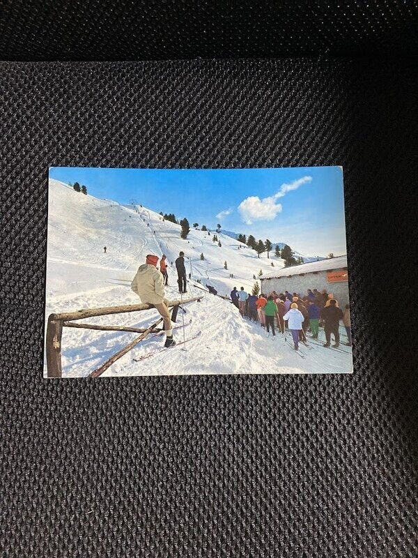 Cartolina Formato Grande Bormio (SO) Sciovie alla rocca Viaggiata 1966-colori