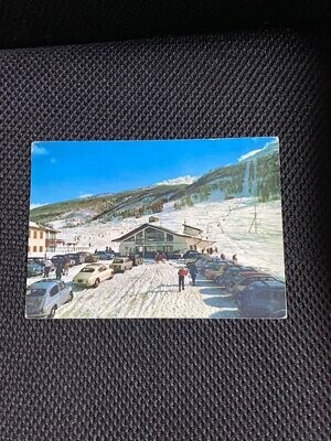 Cartolina Formato Grande Aprica (SO) Partenza seggiovia Viaggiata 1964-colori