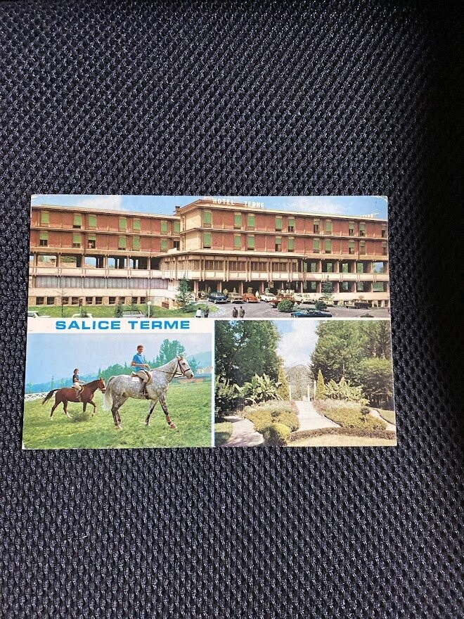 Cartolina Formato Grande Salice Terme (PV) Viaggiata 1972-colori