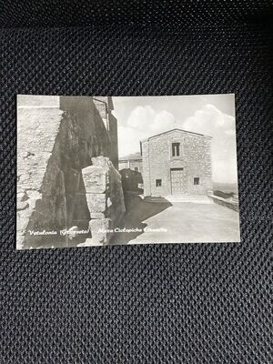 Cartolina Formato Grande- Vetulonia(GR) Mura etrusche non viaggiata-B/n