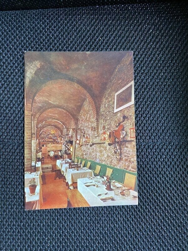 Cartolina Formato Grande Sinalunga (Si)Osteria delle grotte (interno)