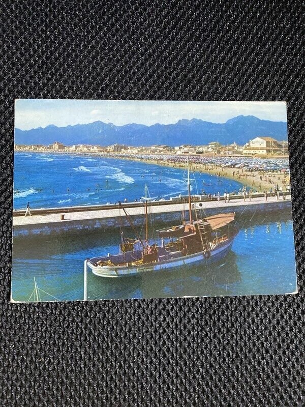 Cartolina Formato Grande Viareggio (LU) Il molo Viaggiata -colori