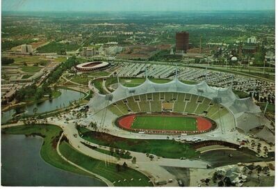 Cartolina Formato 14,5x20,8 - Stadio Olimpico Monaco olimpiadi 1972