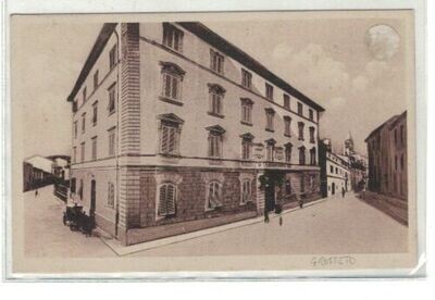 Cartolina Formato piccolo - Grosseto Gran Hotel Bastiani - viaggiata-b/n