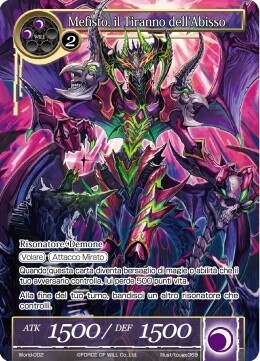 Mephistopheles, the Abyssal Tyrant- FOW -TAT-ITA-NM-full art promo 2015