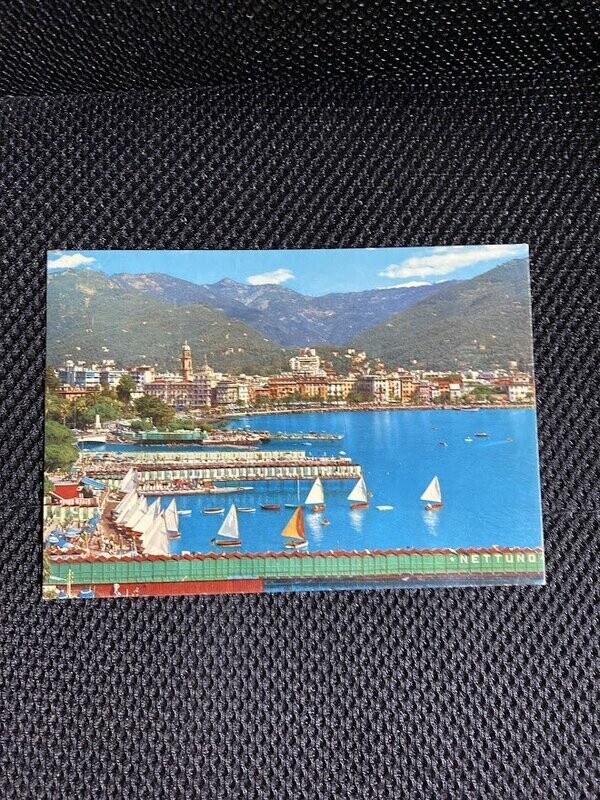 Cartolina Formato Grande Rapallo (GE) Panorama Viaggiata 1970-colori