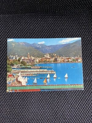 Cartolina Formato Grande Rapallo (GE) Panorama Viaggiata 1970-colori
