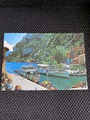 Cartolina Formato Grande Riva del Garda (TN) Il porto Non Viaggiata-colori