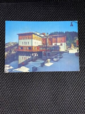 Cartolina Formato Grande Abetone (PT)Hotel Cristallo Viaggiata 1967-colori