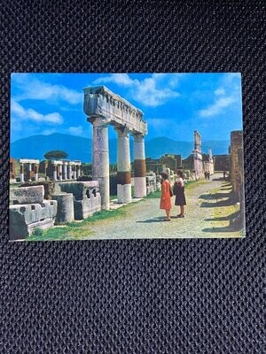 Cartolina Formato Grande Pompei (NA) Scavi Il foro Non Viaggiata-colori
