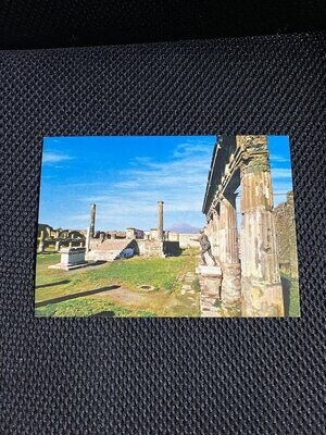 Cartolina Formato Grande Pompei (NA) Scavi Tempio di Apollo Non Viaggiata-colori