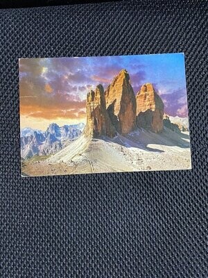 Cartolina Formato Grande Dobbiaco (BZ)Tre cime di Lavaredo Viaggiata 1975-colori