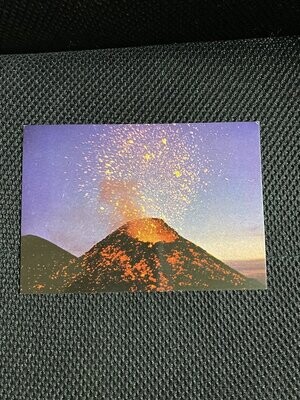 Cartolina Formato Grande- Etna (CT) Esplosione cratere non viaggiata-colori
