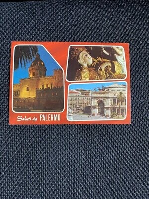 Cartolina Formato Grande Pakermo (PA) Monumenti Non Viaggiata-colori