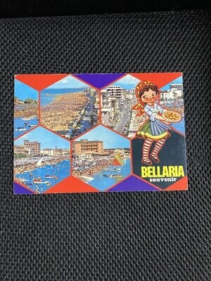 Cartolina Formato Grande Bellaria (RN) Souvenir Viaggiata 1978-colori