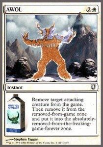 Carta MTG-AWOL-Unhinged-EX-C-Inglese