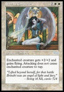 Carta MTG-Abbraccio di Serra-Saga di Urza-Good-U-Inglese