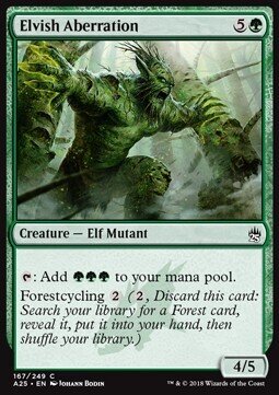 Carta MTG-Aberrazione Elfica-Masters 25-Near Mint-C-Inglese