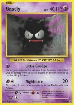 Carta pokemon Gastly (EVO 47)-Evoluzioni-C - lingua ITA-condizione NM