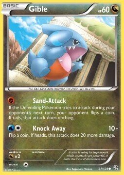 Carta pokemon Gible (DRX 87)-Stirpe dei Draghi-C - lingua ITA-condizione EX