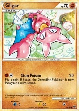 Carta pokemon Gligar (UD 49)-Senza Paura-C - lingua ITA-condizione EX