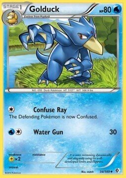 Carta pokemon Golduck (BCR 34)-Confini Varcati-U - lingua ITA-condizione EX
