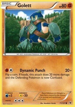Carta pokemon Golett (NVI 71)-Vittorie Regali-C - lingua ITA-condizione EX