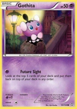 Carta pokemon Gothita (DRX 55)-Stirpe dei Draghi-C - lingua ITA-condizione NM