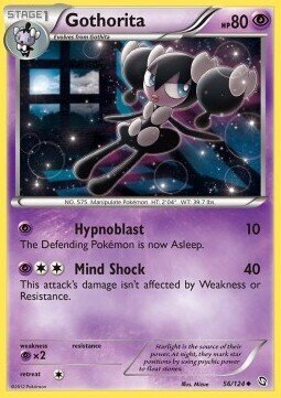 Carta pokemon Gothorita (DRX 56)-Stirpe dei Draghi-U - lingua ITA-condizione EX