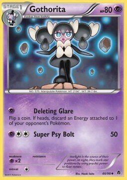 Carta pokemon Gothorita (EPO 46)-Nuove Forze-U - lingua ITA-condizione PO