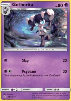 Carta pokemon Gothorita (GRI 53)-Guardiani Nascenti-U - lingua ITA-condizione NM