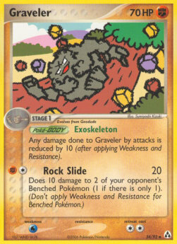 Carta pokemon Graveler (LM 34)-EX La Leggenda di Mew-U - lingua EN-condizione PO