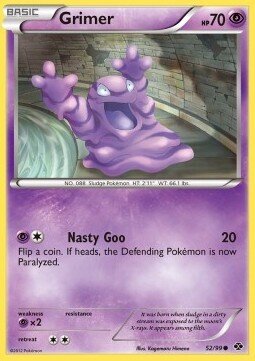 Carta pokemon Grimer (NXD 52)-Destini Futuri-C - lingua ITA-condizione EX