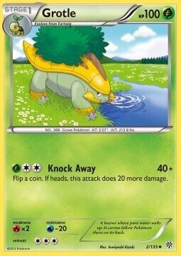 Carta pokemon Grotle (PLS 2)-Uragano Plasma-U - lingua ITA-condizione EX