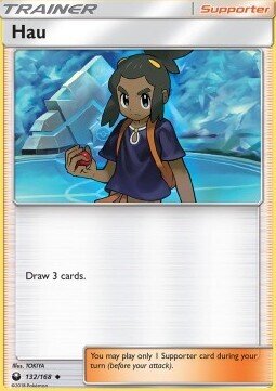 Carta pokemon Hau (CES 132)-Celestial Storm-U - lingua ITA-condizione EX