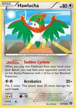 Carta pokemon Hawlucha (STS 97)-Steam Siege-U - lingua ITA-condizione EX