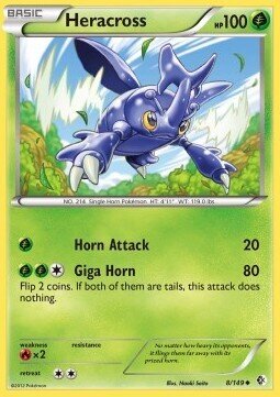 Carta pokemon Heracross (BCR 8)-Confini Varcati-U - lingua ITA-condizione EX