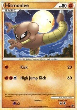 Carta pokemon Hitmonlee (UD 52)-Senza Paura-C - lingua ITA-condizione EX
