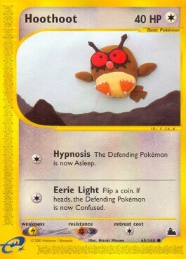 Carta pokemon Hoothoot (SK 65)-Skyridge-C - lingua ITA-condizione GD
