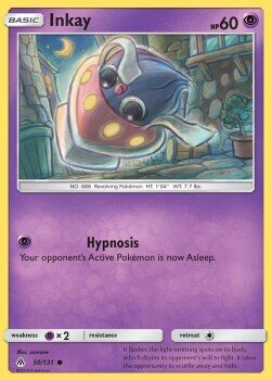 Carta pokemon Inkay (FLI 50)-Forbidden Light-C - lingua ITA-condizione EX