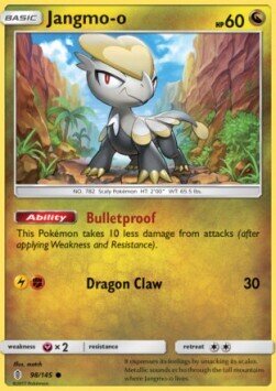 Carta pokemon Jangmo-o (GRI 98)-Guardiani Nascenti-C - lingua ITA-condizione NM