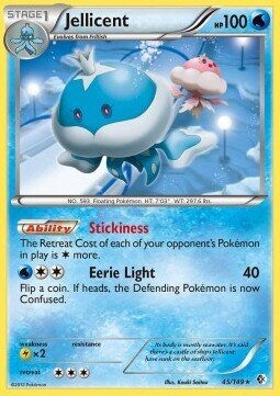 Carta pokemon Jellicent (BCR 45)-Confini Varcati-R - lingua ITA-condizione EX