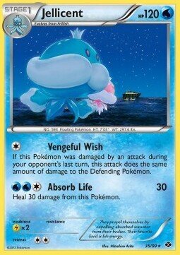 Carta pokemon Jellicent (NXD 35)-Destini Futuri-R - lingua ITA-condizione EX