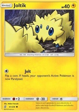 Carta pokemon Joltik (UNM 61)-Unified Minds-C - lingua ITA-condizione EX