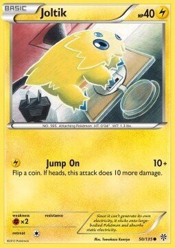 Carta pokemon Joltik (PLS 50)-Uragano Plasma-C - lingua ITA-condizione EX