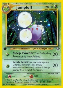 Carta pokemon Jumpluff (NG 7)-Neo Genesis-Holo Rare - lingua ITA-condizione PL